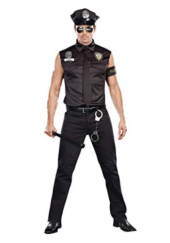 Dreamgirl, Dirt Cop Officer Ed Banger, Black, X-Large