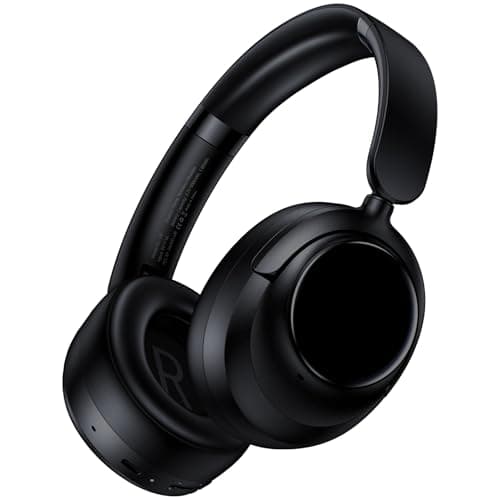 ZINGBIRD Active Noise Cancelling Headphones,120H Playtime Bluetooth 6.0 Over Ear Headphones with Hi-Res Audio & 5-Mic ENC Calls, 360° Surround Sound Wireless Headphones Foldable Headset for Travel