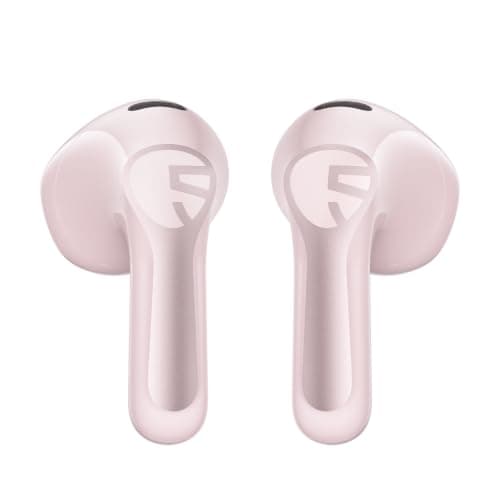 SoundPEATS Air6 HS Wireless Earbuds, Bluetooth 6.0, LDAC Hi-Res Audio for HiFi Sound, 13mm Dynamic Driver, Total 45H, Quick Charging, IPX5 Resistant, Comfortable Fit, ENC Noise Canceling, App, Pink