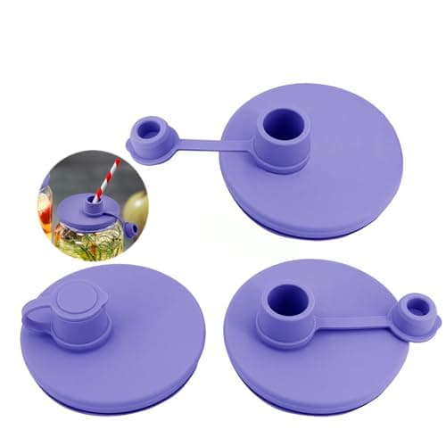 Mason Jar Pour Spout Lid - Wide Mouth, Reusable Silicone, Dishwasher Safe, Leak-Proof Perfect for Pouring Oils, Juices, Milk, and Storing Dry Goods
