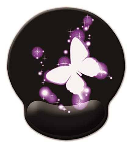 Memory Foam Non Slip Mouse Pad Wrist Rest for Office, Computer, Laptop & Mac - Durable & Comfortable & Lightweight for Easy Typing & Pain Relief-Ergonomic Support (Dreamy Butterfly)