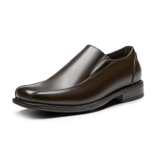 Bruno Marc Men's Slip on Dress Loafers Shoes,Size 7.5,Dark/Brown,STATE-01