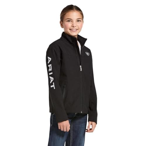 ARIAT Girls New Team Softshell, Black, X-Small