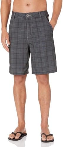 Kanu Surf Men's Highline Stretch Hybrid Boardshort, Charcoal, 34