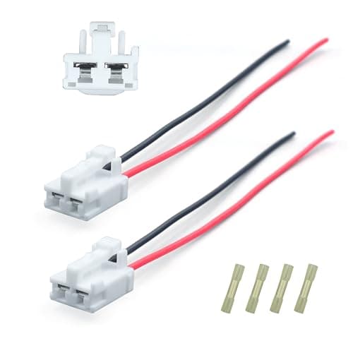 MOMYCAT 2PCS Blower Motor Connector Harness Compatible with Toyota Tacoma 2005-2016 6 Inches Harness with Heat Shrinks Connectors Replaces OE 82998-12380 90980-10916