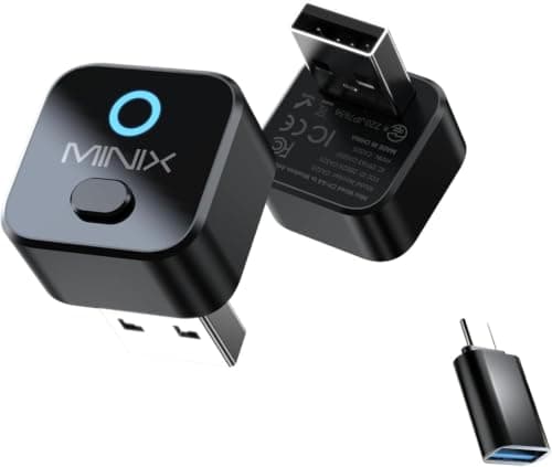 MINIX CA525 2-in-1 Wired to Wireless CarPlay Adapter for iPhone & Android