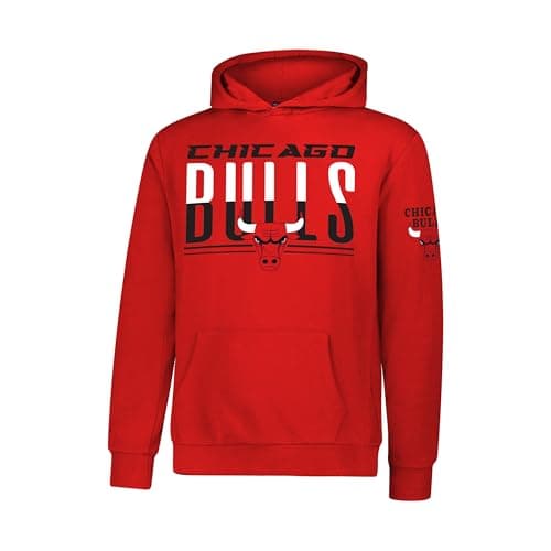 Ultra Game Boys' MVP Super Soft Pullover Hoodie Sweatshirt,Chicago Bulls,Team Color,8