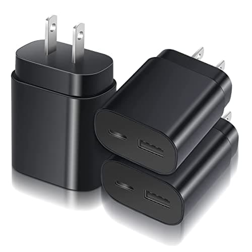 Super Fast Charger, 25W Dual Port Samsung USB C Wall Charger Fast Charging Block for Samsung Galaxy S22/S22 Ultra/S22+/S21/S21 Ultra/S21+/S20/S20 Ultra/Note 10 Plus//Note 20 Ultra/Z Fold 3