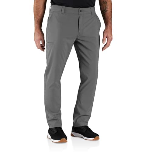 Carhartt Men's Relaxed Tapered Force Phoenix Pant, Steel, Small Tall