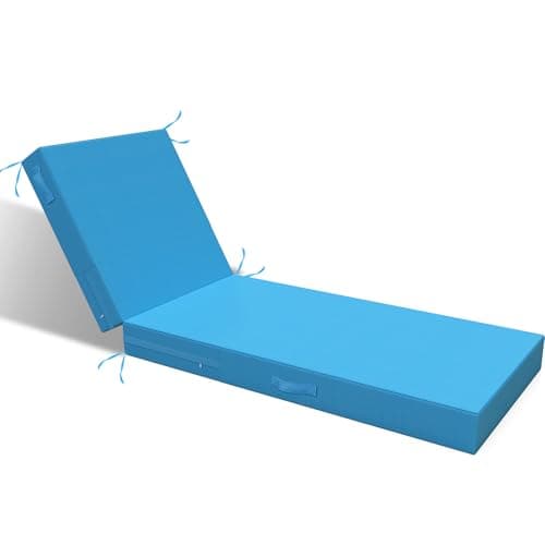 L'AGRATY Chaise Lounge Chair Waterproof Cushion Set of 2 Outdoor for Pool