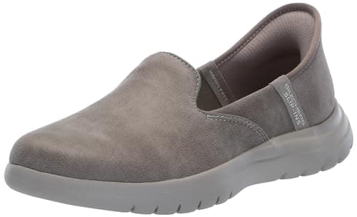 Skechers Women's On-The-Go Flex - Captivating Hands Free Slip-Ins, Taupe, 6 B (M)