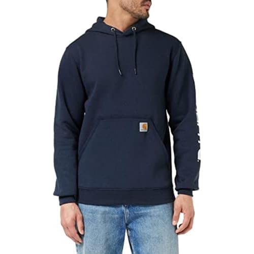 Carhartt Men's Iconic K288 Logo Sweatshirt, New Navy, X-Small