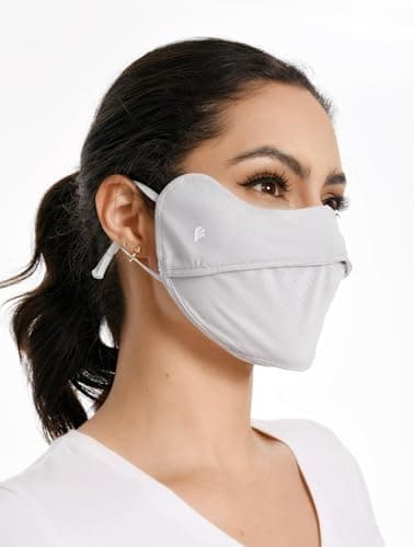 SPGOLF UPF 50+ UV Sun Protection Face Cover/Neck Balaclava Reusable Face Mask Dustproof Cooling Breathable