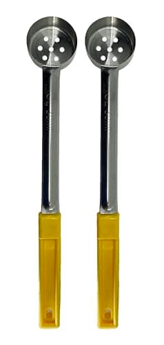 Stainless Steel Portion Control Serving Spoon - Pack of 2 (1 oz. Perforated)