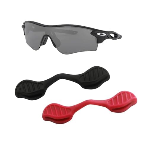 Replacement Oakley Radarlock Path EV Earsock/Nosepiece Kit (Red&Black Nose Pads)