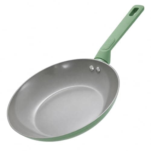 USELUCK Non Stick Frying Pan Skillet,Egg Pan,Omelet Pan,PFOA Free,8 Inch Ceramic frying pan,Induction with all cooktops,non-slip grip.Green
