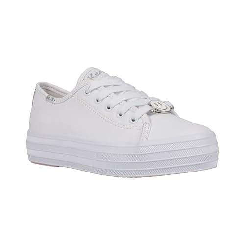 KEDS Girls Triple UP Charms White Big Kid Sneaker Medium 105