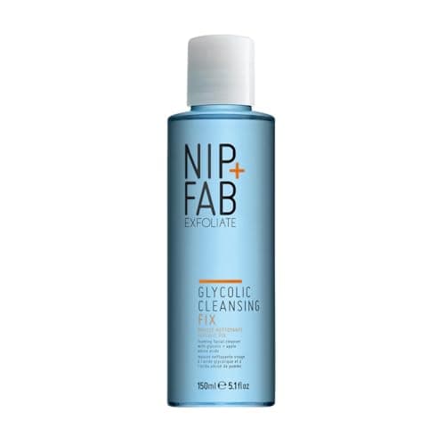 Nip + Fab Glycolic Cleansing Fix (5.1 fl oz) – Deep Cleansing Glycolic Acid Face Wash for Radiant Skin – Resurfacing AHA Facial Cleanser for Brightening, Smoothing & Pore Refining