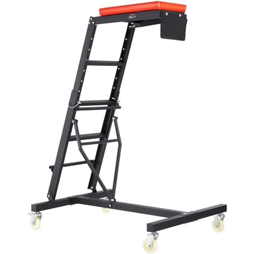 VEVOR Top Automotive Creeper, with Adjustable Height 45.7" to 66.3", 400 LBS Capacity High Creeper, 4 Swivel Caster Wheels, Heavy Duty Foldable Creeper for Auto Repair and Maintenance