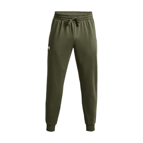 Under Armour Men's Rival Fleece Joggers, (390) Marine OD Green / / White, 3X-Large Tall