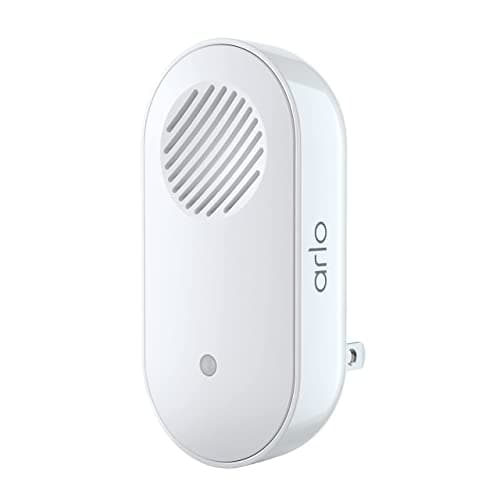 Arlo Chime 2 with Built-in Siren, Audible Alerts & Customizable Melodies – Wi-Fi Enabled, Compatible with Doorbell & Security Cameras (Renewed)