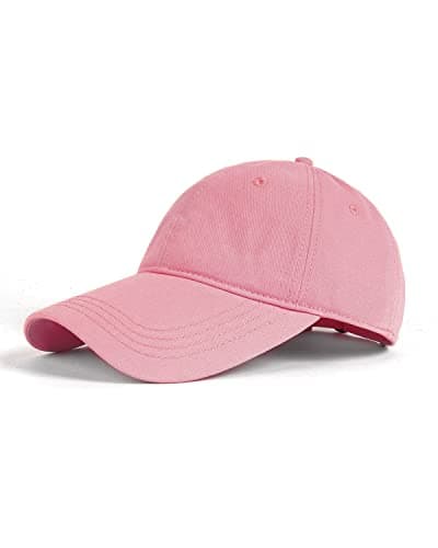 Zylioo 100% Cotton Long Brim Baseball Cap Hat,Athletic Blank Dad Hats for Big Heads,Plain Solid Golf Hat