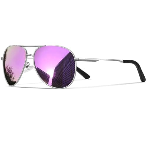 phikttu Sunglasses Men Polarized Aviator Sunglasses for Men Women Fishing Driving Sun glasses Metal Frame UV400 Protection