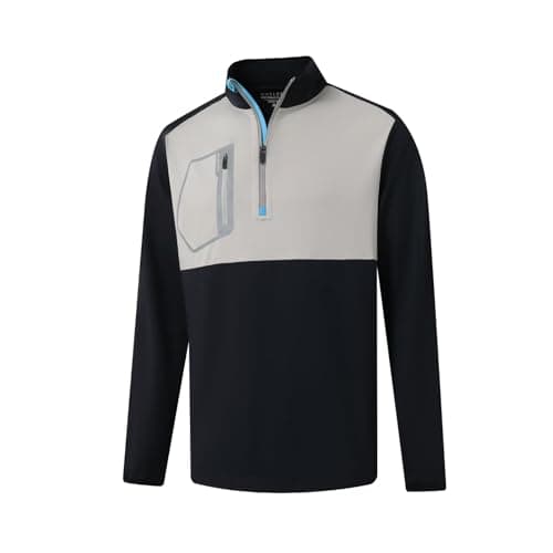 M MAELREG Sweatshirts for Men 1/4 Zip Pullover Moisture Wicking Dry Fit Casual Sport Golf Mens Pullover Quarter Zip