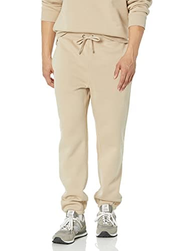 Amazon Essentials Men's Relaxed-Fit Sweatpants with Drawstring Waist, Closed-Bottom, Tan, XX-Large