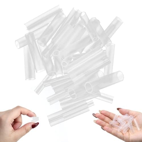 CYUXING 100Pcs Silicone Grafting Sleeves for Fruit Trees, 3-7.5mm Plants Tree Tubes Grafting Tape Tools Kit Protective Wrapping Sleeve Promote the Healing of Fruit Tree Wounds for Plant Grafting