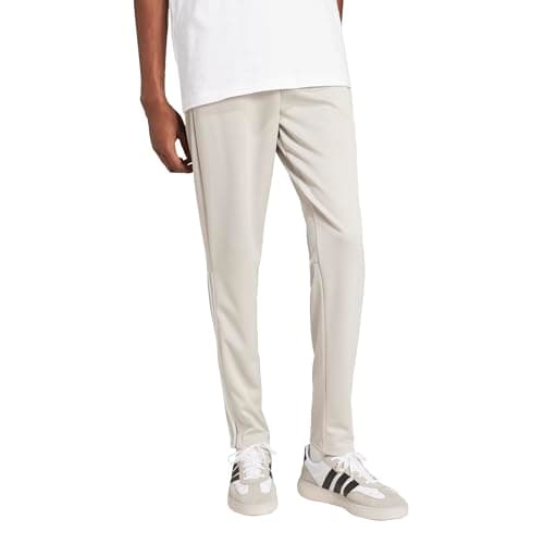 Adidas Mens Sereno Cut 3-Stripes Regular Slim Tapered Sportswear Pants, Wonder Alumina/White, XX-Small