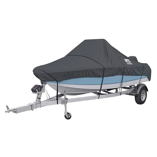 Classic Accessories StormPro Heavy-Duty Center Console Boat Cover, Fits Boats 20-22 ft Long x 106 in Wide