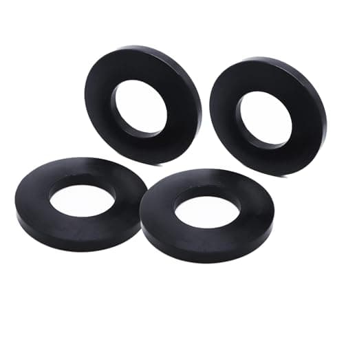 4PCS Universal Shock-Absorbers Pad Bushing Protector Rubber Ring Bushing Suspension Top Tower Buffer Engine Hood Seal Rack Bearing Deaf Soundproofing Seal-Black