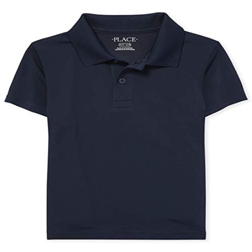 The Children's Place Boys' Uniform Performance Polo, Nautico, XL (14 husky)
