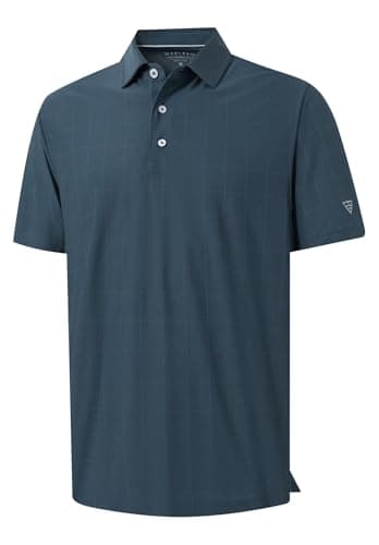M MAELREG Golf Polo Shirts for Men Short Sleeve Performance Moisture Wicking Casual Collared Men’s Polo Shirts