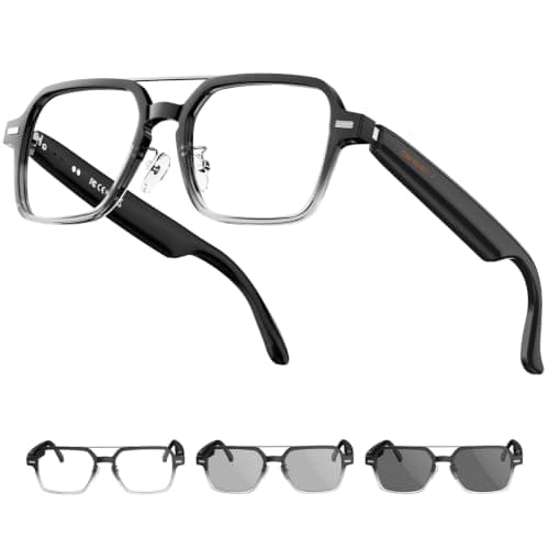 Giwbeiv Aviator Smart Glasses for Men & Women, Audio Bluetooth Glasses