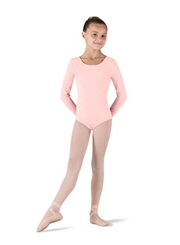 Bloch Dance Girls Petit Classic Long Sleeve Leotard, Light Pink, Size 2-4