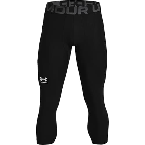 Under Armour Men's Armour HeatGear 3/4 Leggings , Black (001)/Pitch Gray, Small