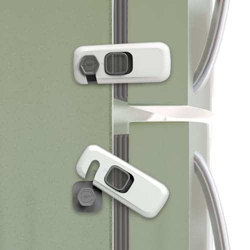 Fridge Lock 5 Pack, Child Proof Refrigerator Lock, Fridge Locks for Kids, Child Safety Locks for Doors, RV Refrigerator, Oven Lock Child Safety Cabinet Locks