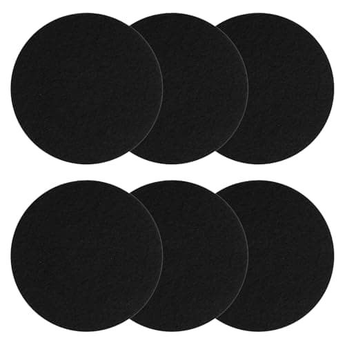 LXUEJIE 6 Pack Charcoal Filters for Compost Bucket, 7.25 inch Round Activated Carbon Replacement Filters for Kitchen Compost Bins Kitchen Composts Bin Charcoal Filter Replacements