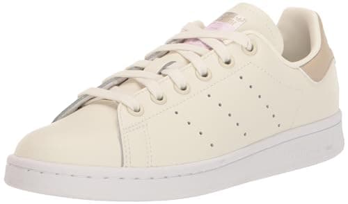 adidas Originals Womens Stan Smith Off White/Wonder Beige/Silver Metallic 5.5