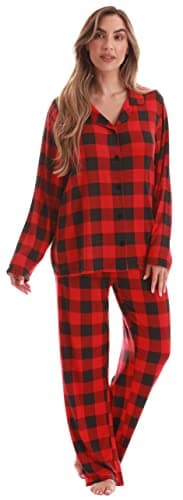 Just Love Hacci Pajama Sets for Women 6984-10195-RED-M