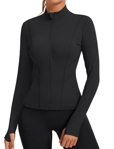 Rapbin Active Long Sleeve Tops for Women Yoga Running Athletic Shirts Quick Dry Hiking Tennis Golf Clothes Workout Crop Top