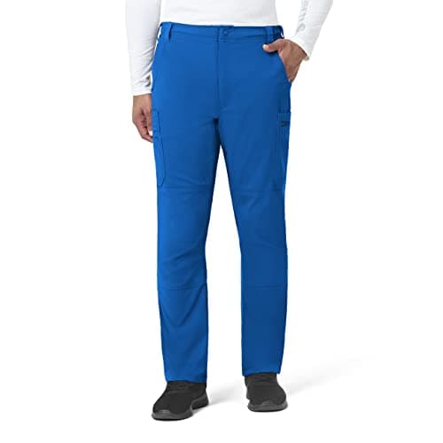 Carhartt Force Essentials Men's Straight Leg Cargo Scrub Pant, Royal, XS SHR