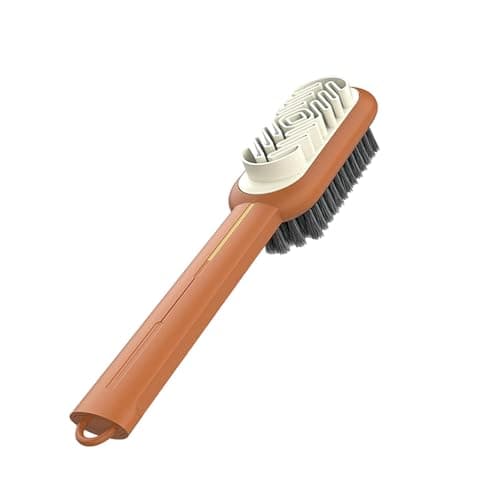 2 in 1 Suede Brush and Eraser for Shoes, Rubber Shoe Brush with Soft Plastic Bristles for Suede & Nubuck Cleaning