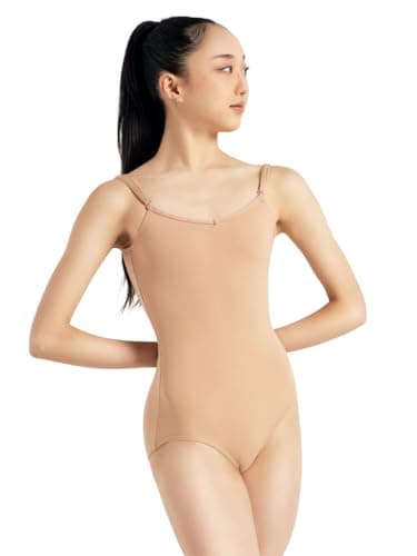 Capezio womens Camisole Leotard With Adjustable Straps tank top and cami shirts, Light Suntan, X-Small US