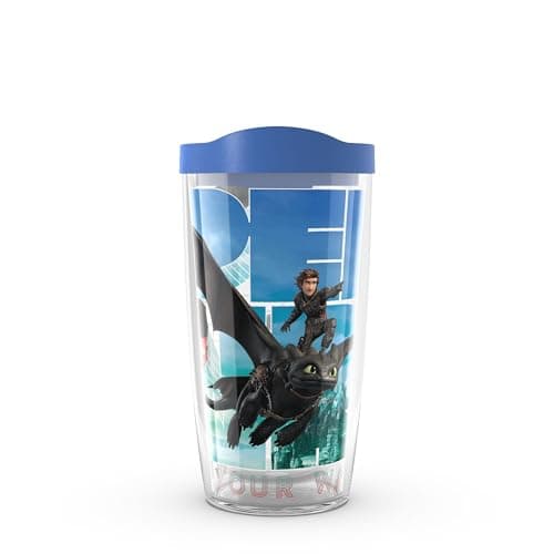 Tervis Made in USA Double Walled DreamWorks How To Train Your Dragon Insulated Tumbler Cup Keeps Drinks Cold & Hot, 16oz, Find Your Way
