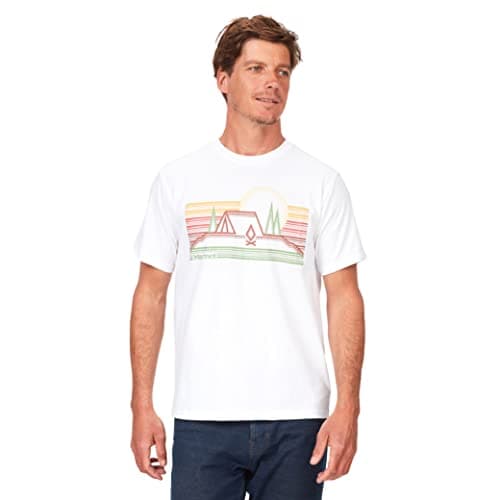 Marmot Men's Bivouac Short Sleeve Tee Shirt, White, Small