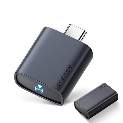 Mini Wireless Carplay Adapter for Apple - Convert Wired to Wireless CarPlay Dongle, 2026 Upgraded Plug and Play Bluetooth Car Play Adapters USB C for Cars from 2018 and for iPhone 6+