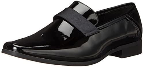 Calvin Klein Men's Bernard Loafer, Black Patent, 8.5